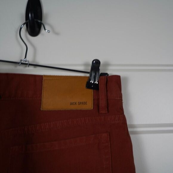 JACK SPADE Canvas Pants Jeans Sz‎ 33 x 32 Cotton Burnt Orange - Picture 5 of 5